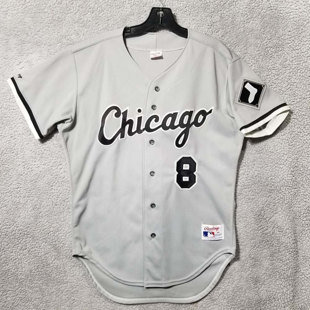 Vtg Bo Jackson Chicago White‎ Sox Authentic Rawlings Away Jersey 44 USA Diamond